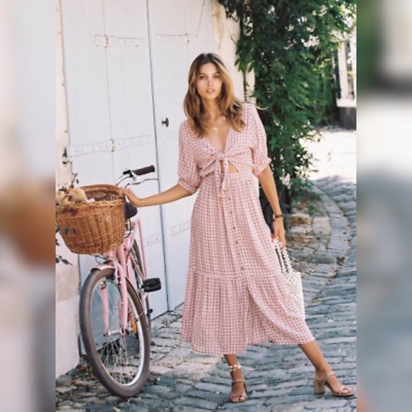 🌟 FAITHFULL THE BRAND MAPLE MIDI DRESS NWT 🌟 - Picture 2 of 12